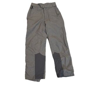 White Sierra Mens Small Adjustable Waist Gray Lined Snowboarding Pants